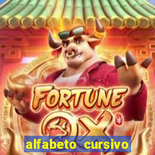 alfabeto cursivo pontilhado para imprimir pdf